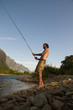 Foto: am Fluss fischen am Fluss fischen