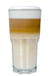 Foto: Latte Macchiato im Glas freigestellt Latte Macchiato im Glas freigestellt