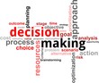 word cloud - decision making