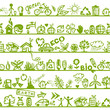 Вектор: Ecology concept. Seamless pattern for your design Ecology concept. Seamless pattern for your design