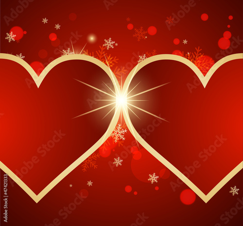 Vector: Nice abstract background with hearts Nice abstract background with hearts