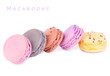 Colorful fresh delicious macaroons