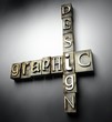 Graphic design concept, vintage letterpress text