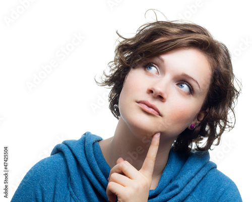 Photo: Beautiful Woman Thinking Beautiful Woman Thinking