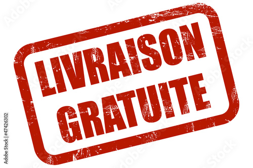 Illustration: Grunge Stempel rot LIVRAISON GRATUITE Grunge Stempel rot LIVRAISON GRATUITE