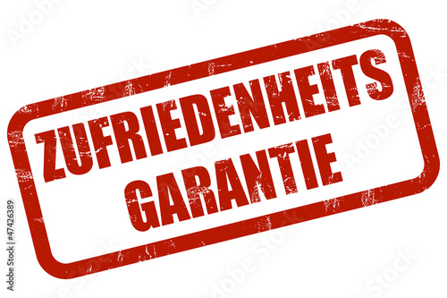 Illustration: Grunge Stempel rot ZUFRIEDENHEITSGARANTIE Grunge Stempel rot ZUFRIEDENHEITSGARANTIE