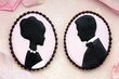 Bride and groom cookies