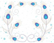abstract peacock feathers