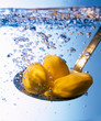Potatoes in boiling water
