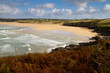 Autumn Crantock beach Cornwall England