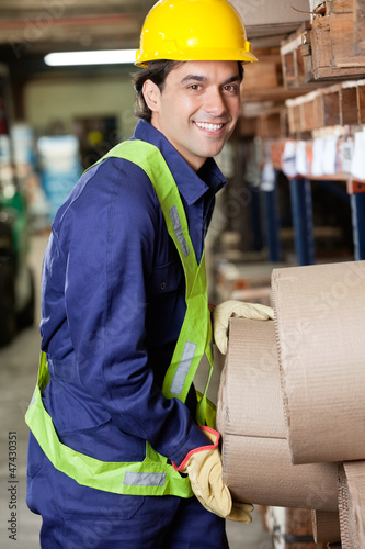 Photo: Happy Foreman At Warehouse Happy Foreman At Warehouse