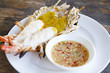 Grill Shrimp with seafood sauce