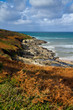 Cornish coast in autumn near Crantock