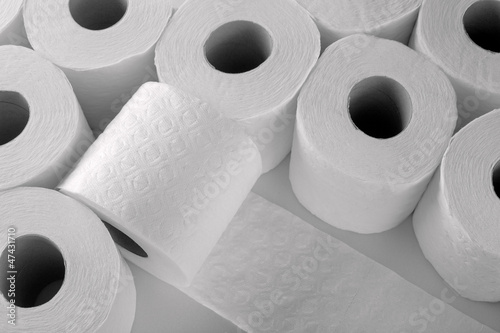 Photo: paper toilet rolls paper toilet rolls