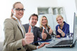 Ein Business Team mit Erfolg