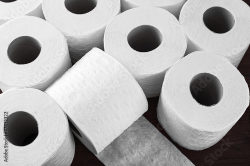 Photo: paper toilet rolls paper toilet rolls