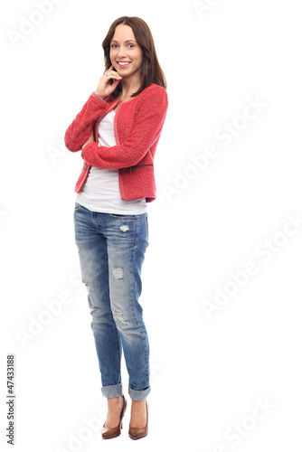 Photo: Attractive woman smiling Attractive woman smiling