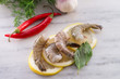 fresh shrimps