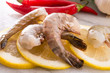 fresh shrimps
