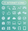 25 vector internet icons