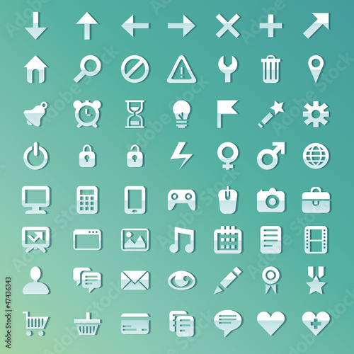 Vector: Vector set with internet and technology icons Vector set with internet and technology icons