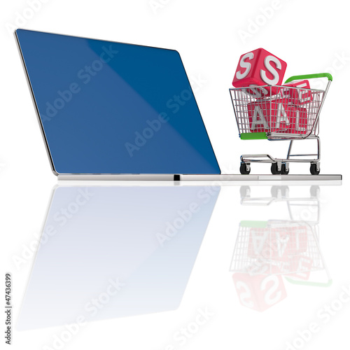 Illustration: On line shopping concept On line shopping concept