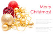 Chrisrmas decoration with balls and stars
