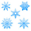 Floncons de neige bleus