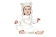 Funny Baby with a Winter Hat