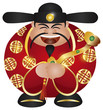 Chinese Prosperity Money God with Scepter