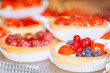Tartlets with berries