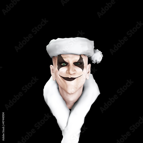 Illustration: Evil Clown Santa Evil Clown Santa