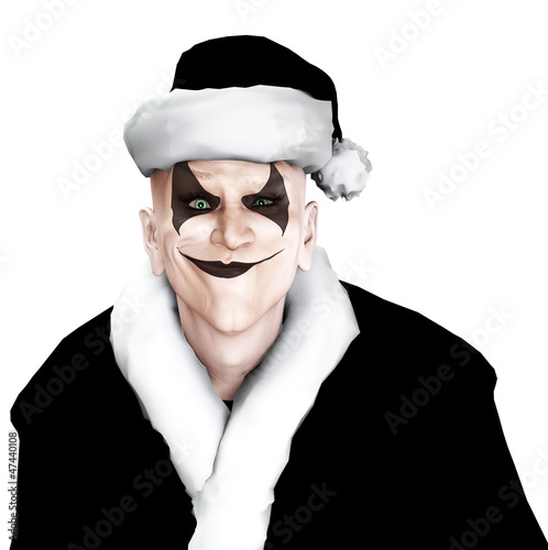 Illustration: Evil Clown Santa Evil Clown Santa