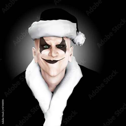 Illustration: Evil Clown Santa Evil Clown Santa
