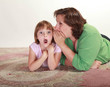 Girl with her Mom