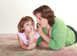 Girl with her Mom