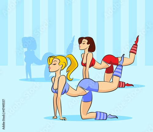 Vector: Women fitness Women fitness