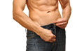 Photo: Unzip jeans Unzip jeans