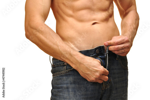 Photo: Unzip jeans Unzip jeans