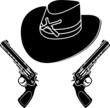 cowboy hat. stencil