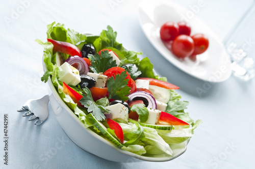 Photo: Greek salad Greek salad