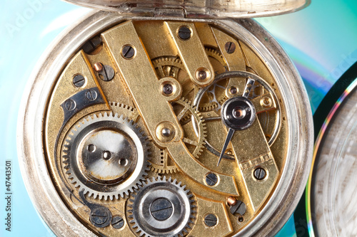 Photo: Open antique pocket watch Open antique pocket watch