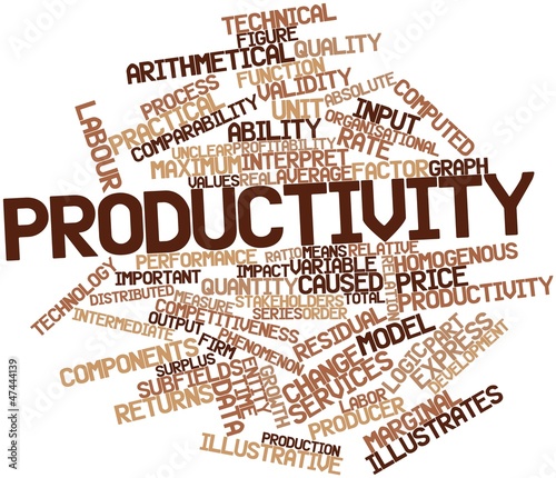 Illustration: Word cloud for Productivity Word cloud for Productivity