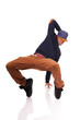 African American dancer hip hop  isolated