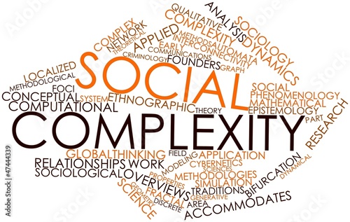 Illustration: Word cloud for Social complexity Word cloud for Social complexity