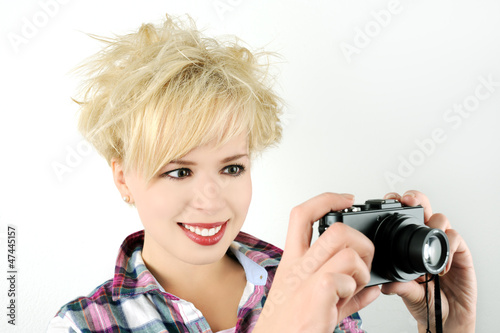 Photo: girl with camera girl with camera