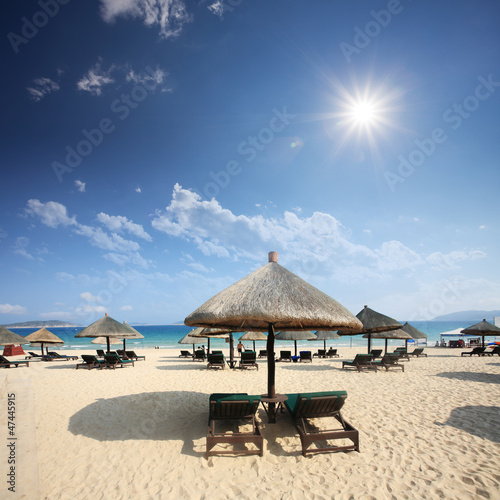 Photo: umbrella on beach umbrella on beach