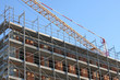 scaffolding on a construction site
