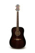 Photo: acoustic guitar isolated on white background acoustic guitar isolated on white background