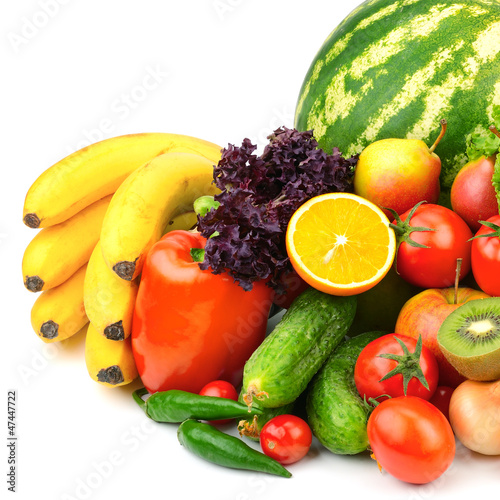 Photo: collection fruits and vegetables collection fruits and vegetables